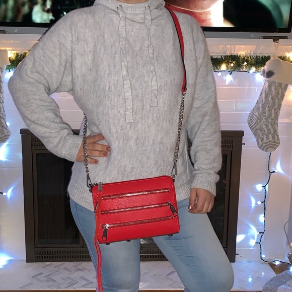 REBECCA MINKOFF MINI ZIP LEATHER